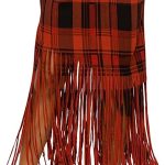 EUNANARA Women’s Asymmetrical Fringe Skirts – High Waisted Elastic Waist Printed Boho Stretch Casual Midi Skirt Made in USA